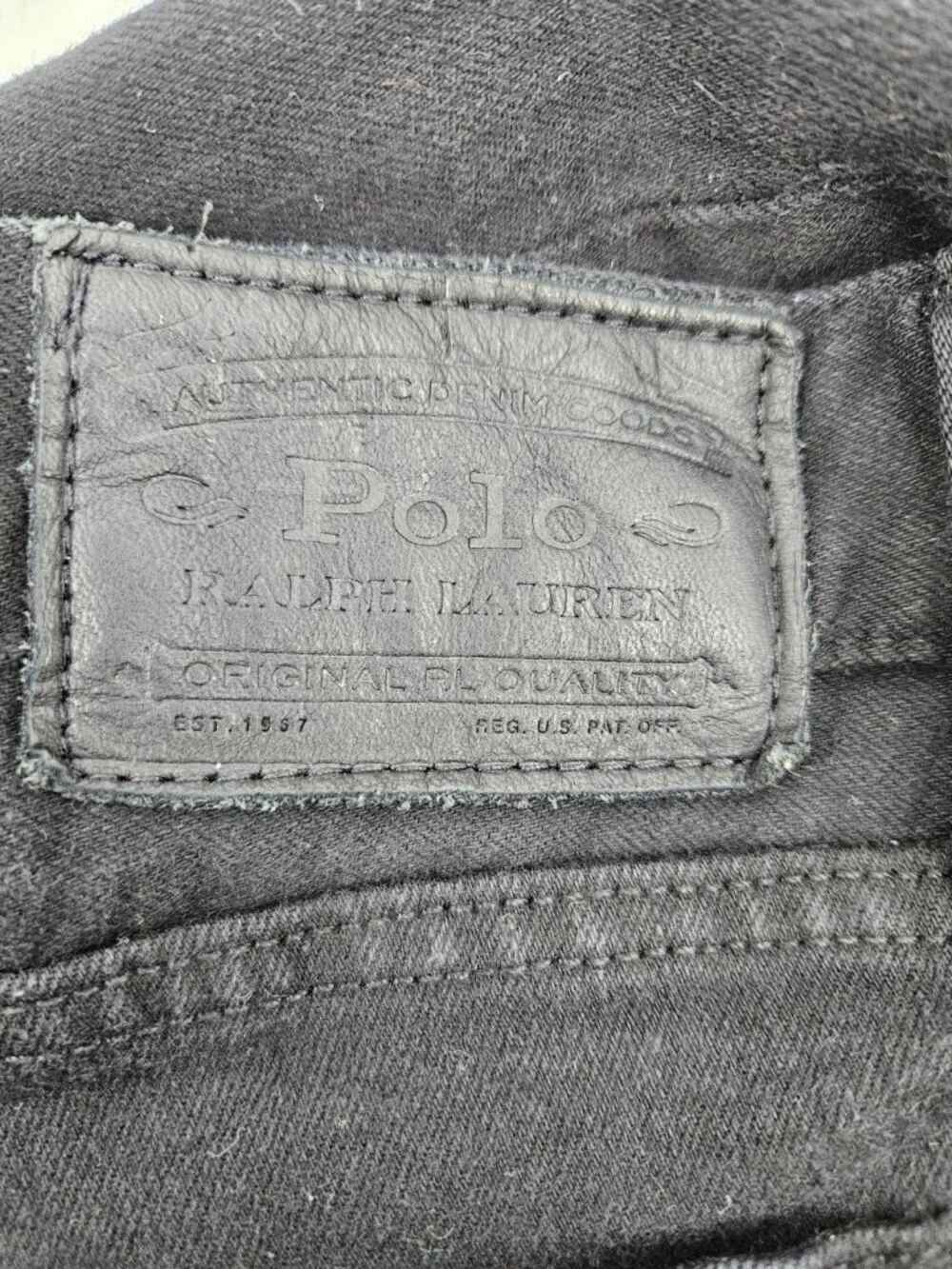 Polo Ralph Lauren Black Label Jeans Mens 36 x 34 Varick Slim Straight Pants